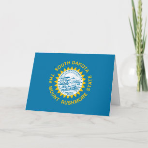 Süd-Dakota-Flagge, Flagge von South Dakota Karte