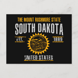 Süd-Dakota Postkarte