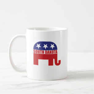 Süd-Dakota Republikanischer Elefant Kaffeetasse