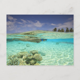 Süd-Huvadhoo-Atoll, Südmalediven, Indien Postkarte