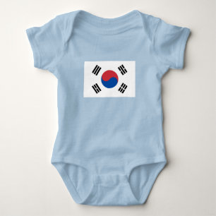 Süd-Korea-Flagge Baby Strampler