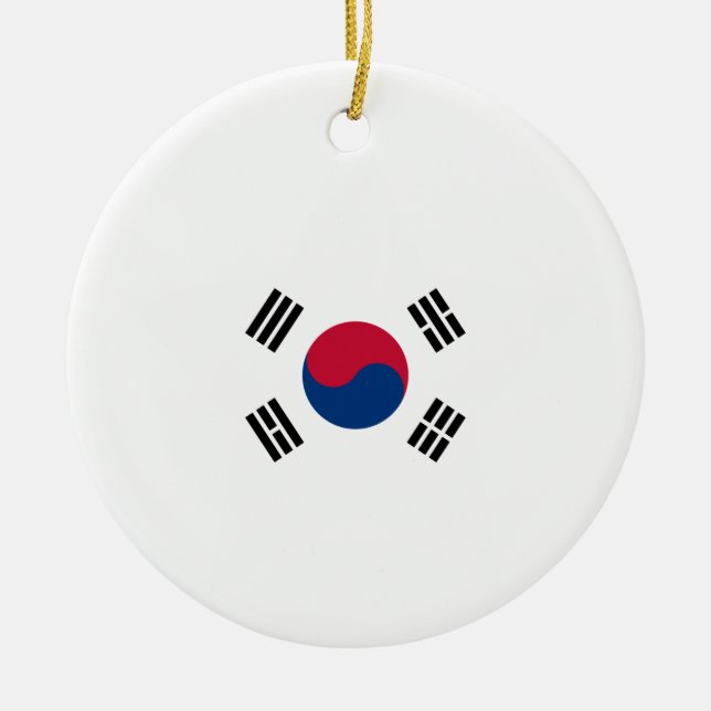 Süd+Korea-Stern Keramik Ornament (Vorne)