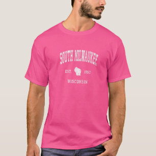 Süd Milwaukee Wisconsin Wi Vintage Sport Athletik T-Shirt
