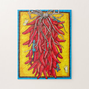 Sud-Ouest Chili Pepper Ristra Lizard Puzzle