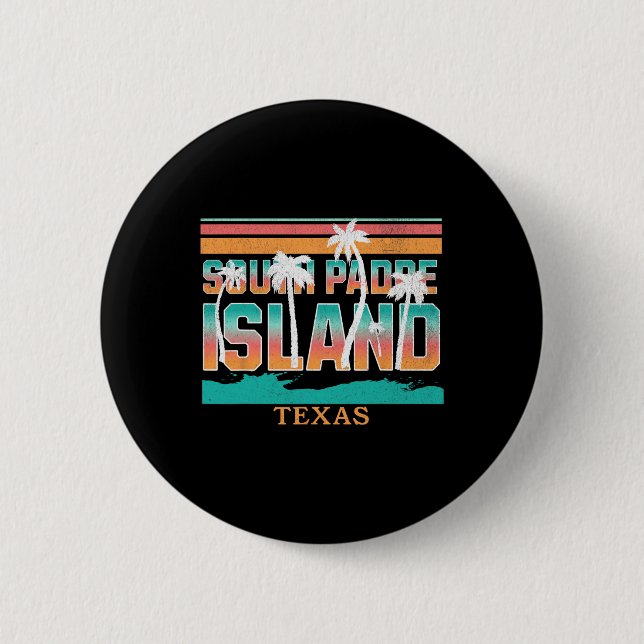 Süd Padre-Insel Button (Vorderseite)