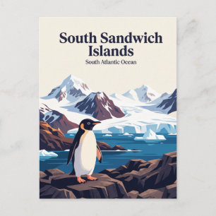 Süd-Sandwich-Inseln Postkarte
