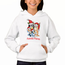 Sudadera con capucha para niña Navideña