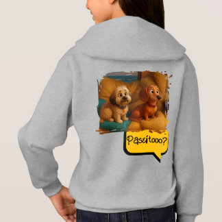 Sudadera con Capucha Perritas Hermanas Aventureras