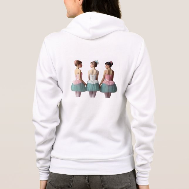 Sudadera con capuche 3 Bailarinas de espalda Hoodie (Rückseite)