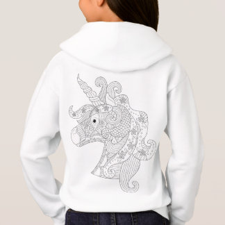 Sudadera de unicornio para niña hoodie