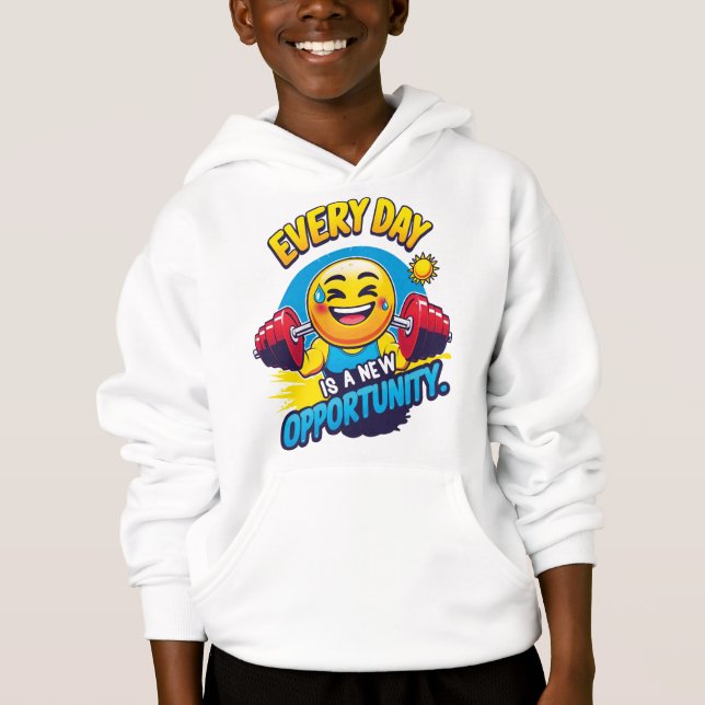 Sudadera  Every Day is a New Opportunity Hoodie (Vorderseite)