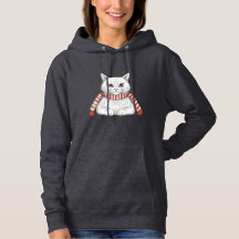 Sudadera Festiva con Encantador Gato Navideño