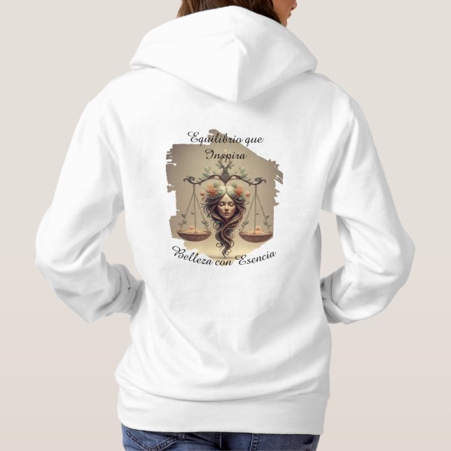 Sudadera Hoodie Lady Libra (Rückseite)