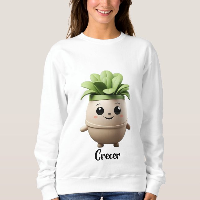 Sudadera Pipo Crecer – Ilustración Inspiradora Sweatshirt (Vorderseite)
