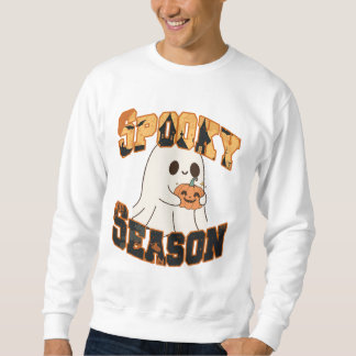 Sudadera Spooky Season Fantasma Cute Retro Sweatshirt