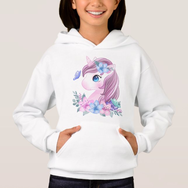 Sudadera "Unicornios" Hoodie (Vorderseite)