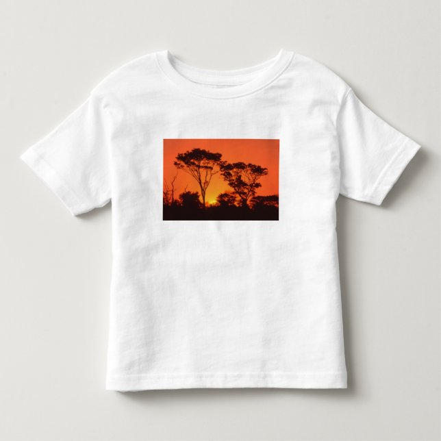 Südafrika.  afrikanischer Sonnenuntergang Kleinkind T-shirt (Vorderseite)