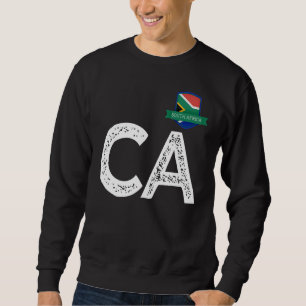 Südafrika - Buchstaben C und A der Menschenflagge Sweatshirt