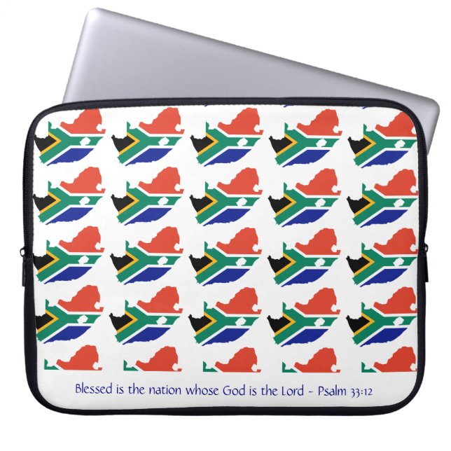 SÜDAFRIKA Christliche Bibel Selbesegnete Nation La Laptopschutzhülle (Vorderseite)