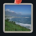 Südafrika - Clifton Beach, Kapstadt Silbernes Ornament<br><div class="desc">COPYRIGHT Bill Bachmann / DanitaDelimont.com| AF42 BBA0001.jpg| Südafrika - Clifton Beach,  Kapstadt</div>