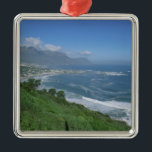 Südafrika - Clifton Beach, Kapstadt Silbernes Ornament<br><div class="desc">COPYRIGHT Bill Bachmann / DanitaDelimont.com| AF42 BBA0001.jpg| Südafrika - Clifton Beach, Kapstadt</div>