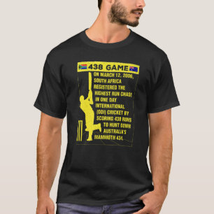 Südafrika Cricket Protea 438 Game Nostalgia Bra T-Shirt