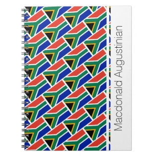 SÜDAFRIKA-Flag - angepasstes Notebook-Journal Notizblock