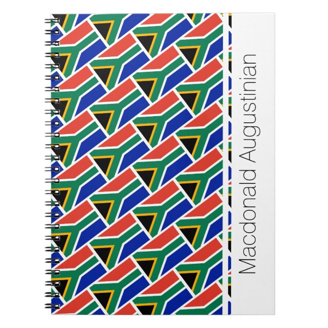 SÜDAFRIKA-Flag - angepasstes Notebook-Journal Notizblock (Vorderseite)