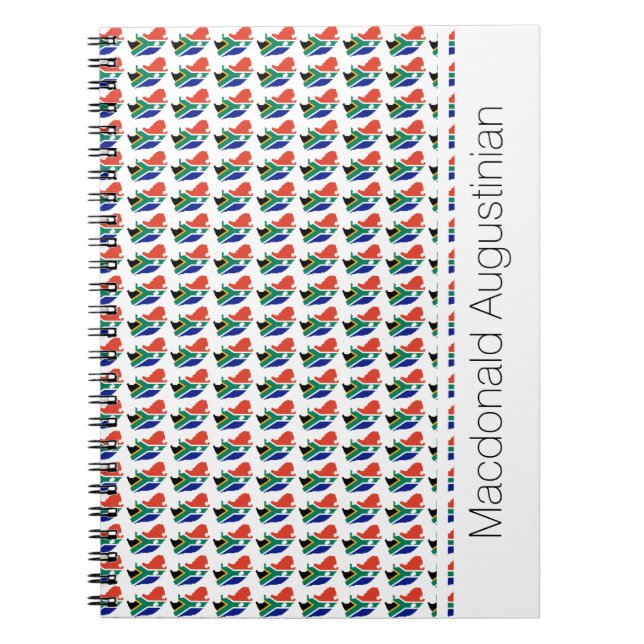 SÜDAFRIKA-Flag Custom Patriotic Notizblock (Vorderseite)