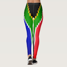SÜDAFRIKA FLAG PIXEL-DESIGN-LEGGINGS