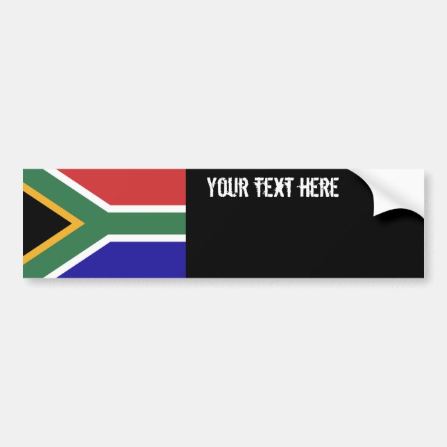 Südafrika-Flagge Autoaufkleber (Vorne)