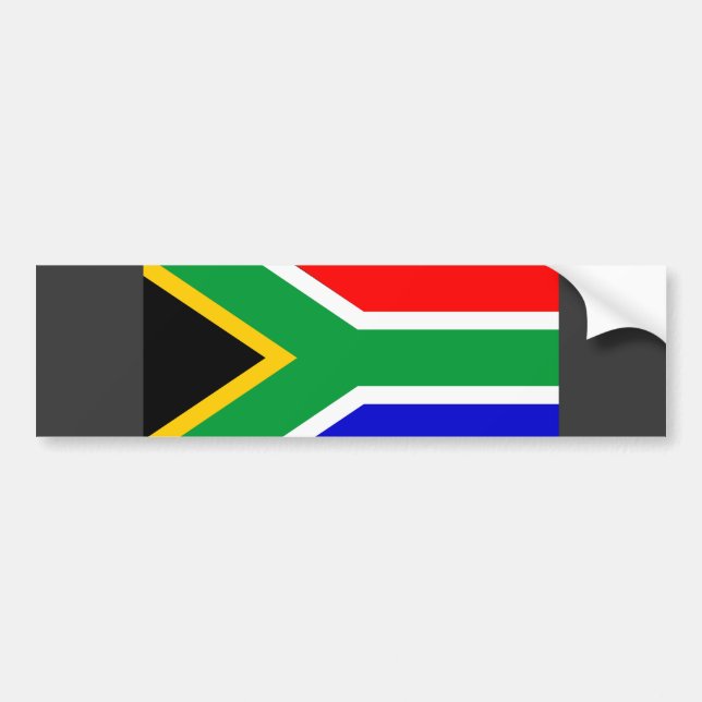 Südafrika-Flagge Autoaufkleber (Vorne)