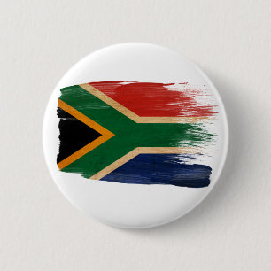 Südafrika-Flagge Button