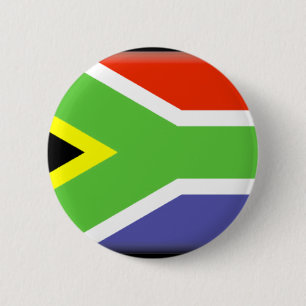 Südafrika-Flagge Button