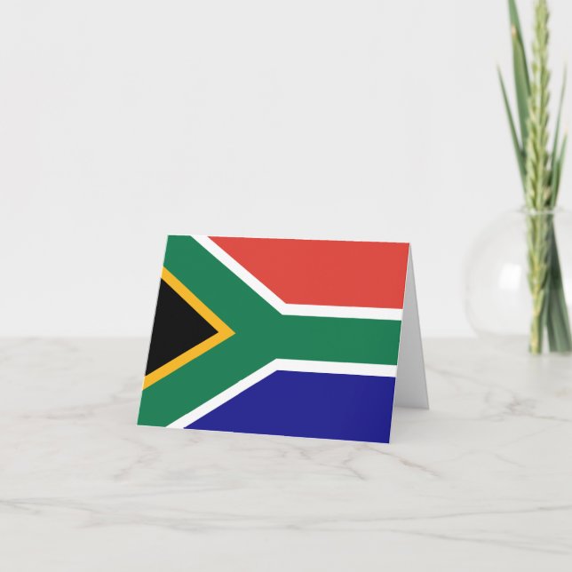 Südafrika-Flagge Dankeskarte (Vorderseite)