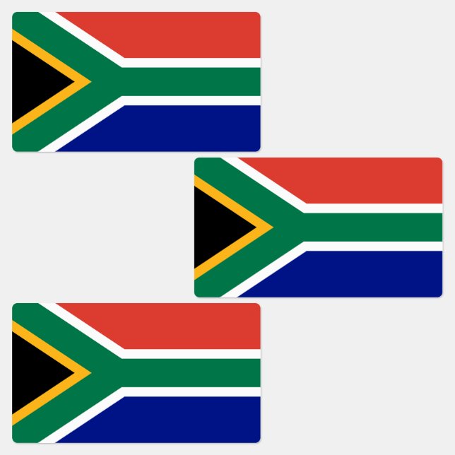 Südafrika-Flagge Etiketten (Gruppe)