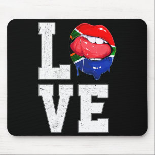Südafrika-Flagge Fußballfan Liebe Südafrikanisches Mousepad