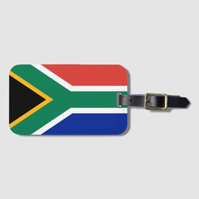 Südafrika-Flagge Gepäckanhänger (Vorderseite (Horizontal))