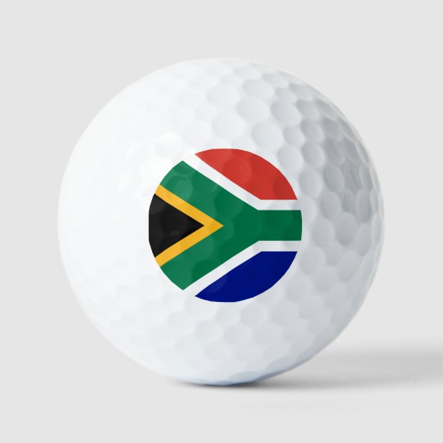 Südafrika-Flagge Golfball (Vorderseite)