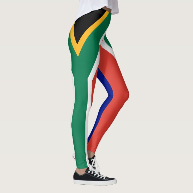 Südafrika-Flagge Leggings (Rechts)
