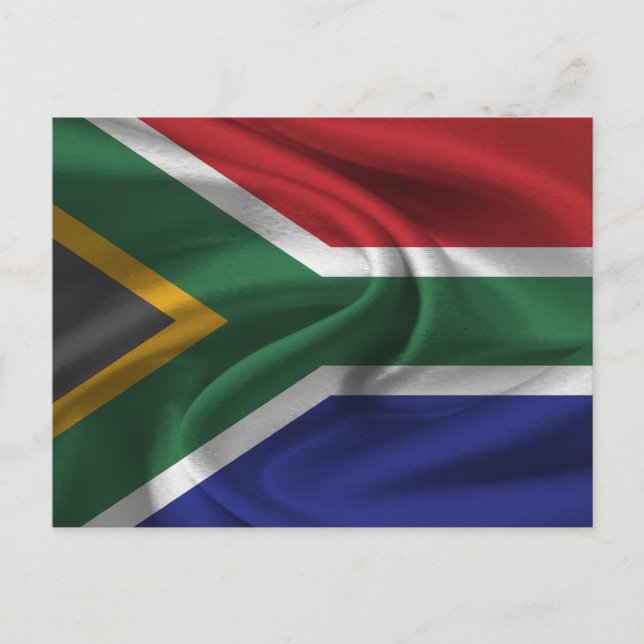 Südafrika-Flagge Postkarte (Vorderseite)