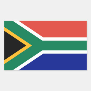 Südafrika-Flagge Rechteckiger Aufkleber