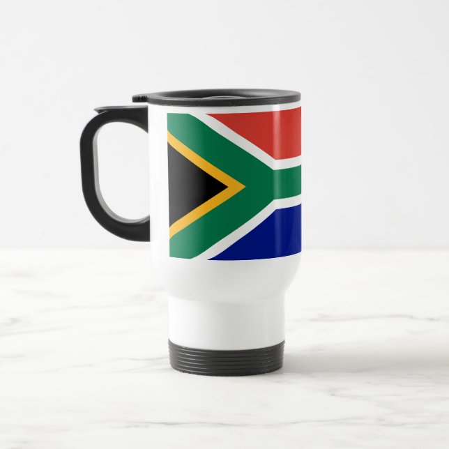 Südafrika-Flagge Reisebecher (Links)