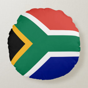 Südafrika-Flagge Rundes Kissen