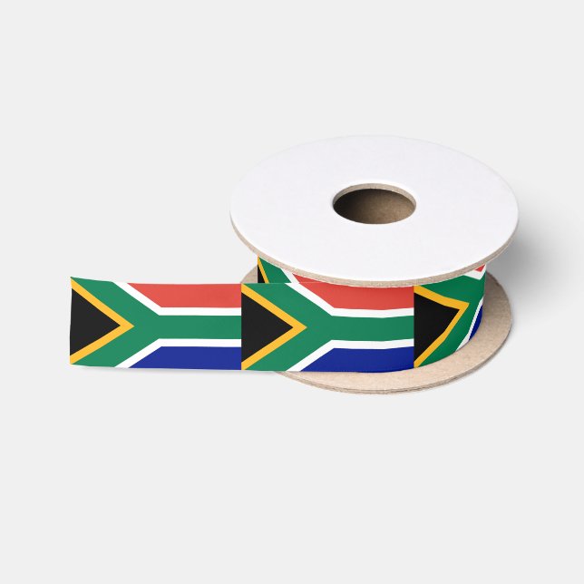 Südafrika-Flagge Satinband (Spule)