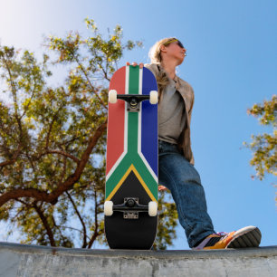 Südafrika-Flagge Skateboard
