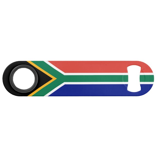 Südafrika-Flagge Speed Flaschenöffner (Vorderseite (Horizontal))