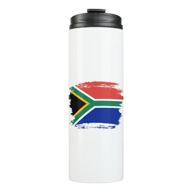 Südafrika-Flagge Thermosbecher (Vorderseite)
