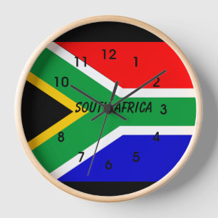 SÜDAFRIKA-FLAGGE UHR