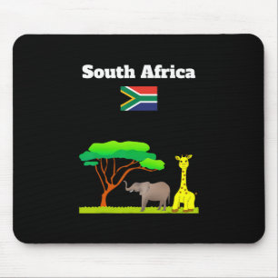 Südafrika-Flagge Urlaubs-Souvenir Safari-Liebhaber Mousepad